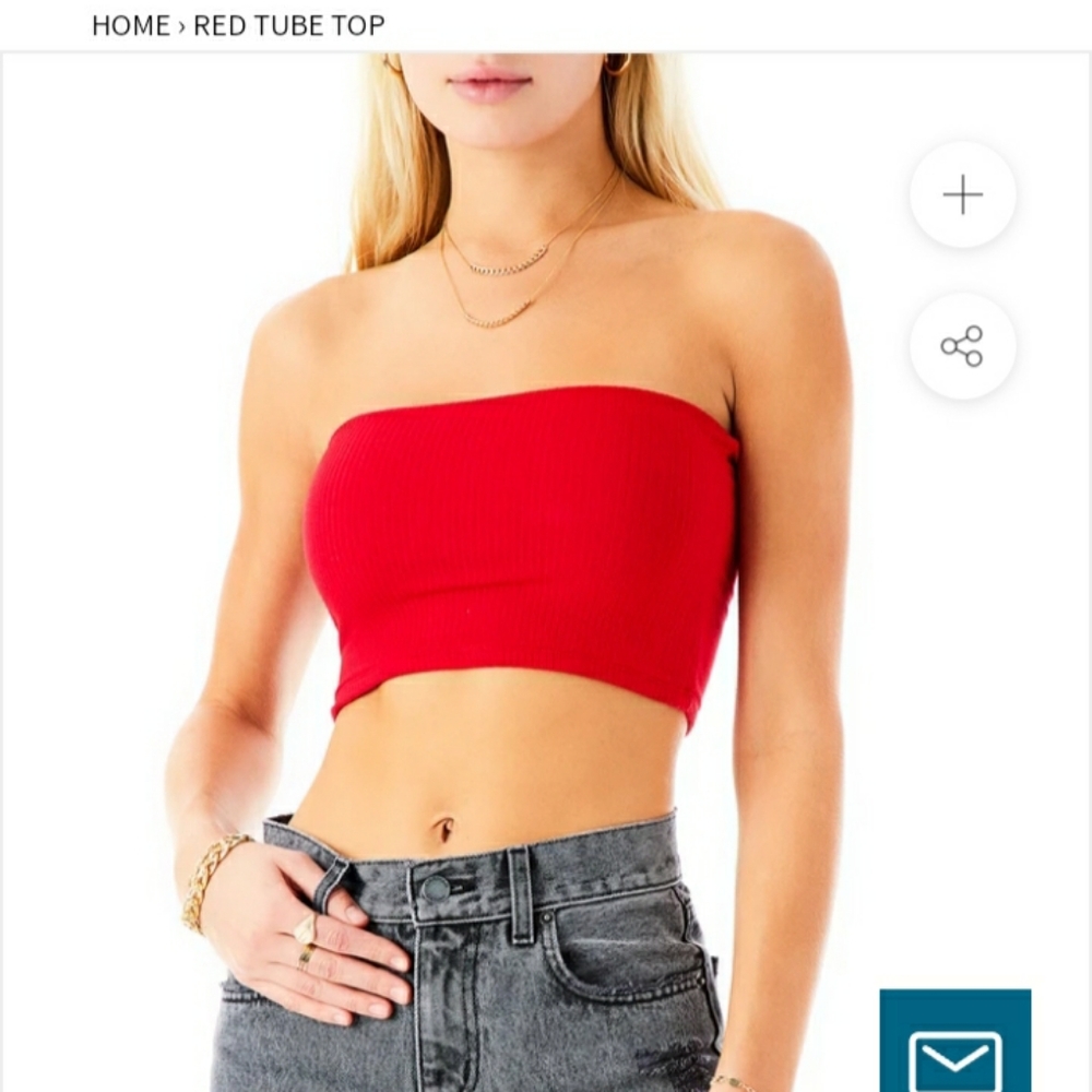 New Red Emma and Sam tube top